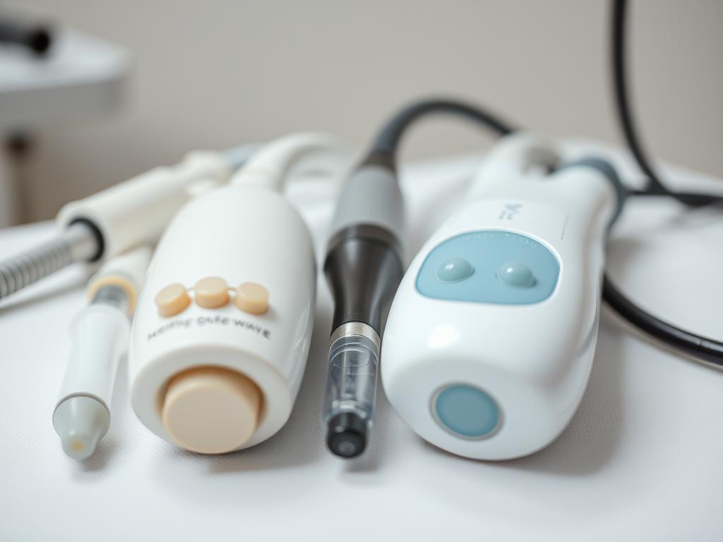 Różne typy aplikatorów używanych w leczeniu zaburzeń erekcji falą uderzeniową Różne typy aplikatorów używanych w leczeniu zaburzeń erekcji falą uderzeniową