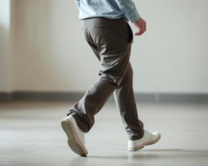 gołębi chód u dorosłego