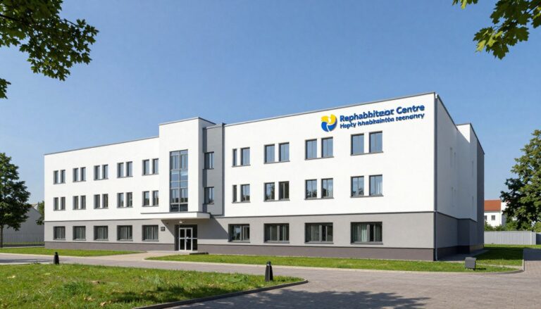 Budynek główny ośrodka rehabilitacyjnego Repty w Tarnowskich Górach