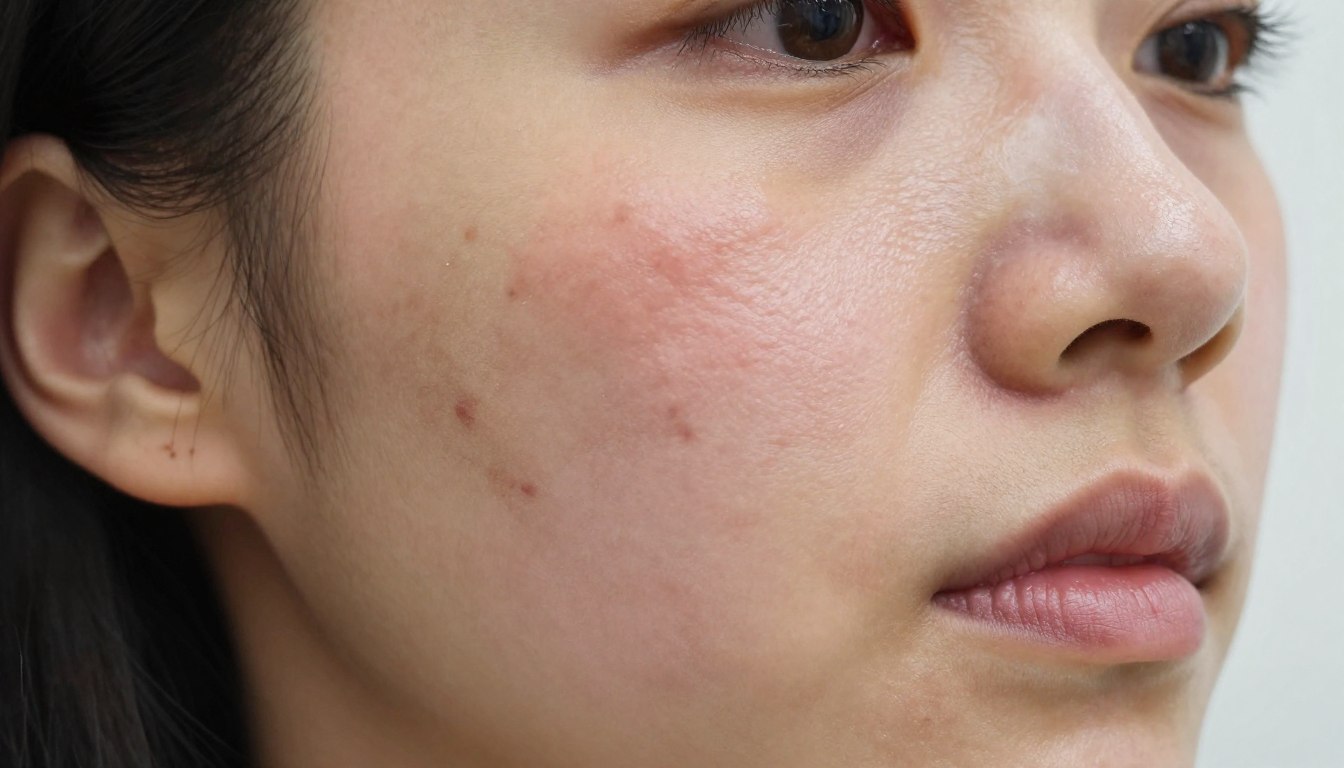 nadmiar białka objawy skórne na twarzy kobiety