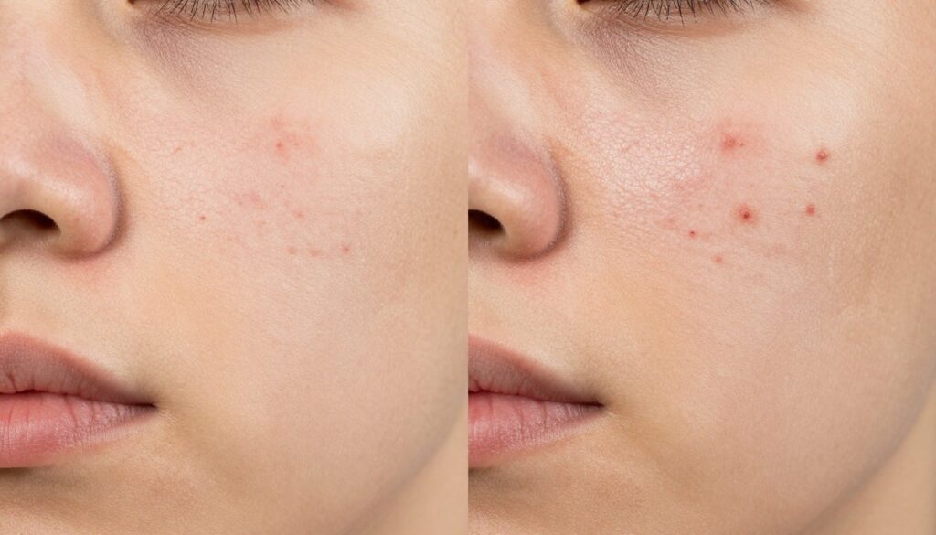 od czego robią się pryszcze przy diecie białkowej