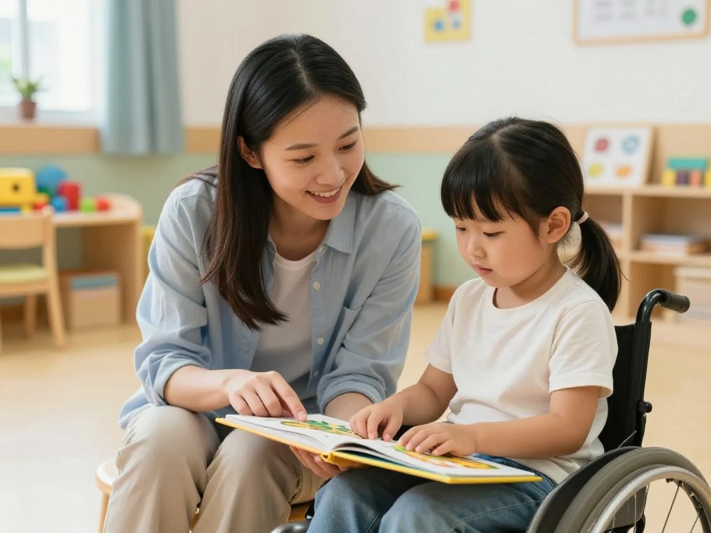 Rodzic odwiedzający dziecko w ośrodku, wspólnie spędzający czas na zabawie lub rozmowie Rodzic odwiedzający dziecko w ośrodku, wspólnie spędzający czas na zabawie lub rozmowie