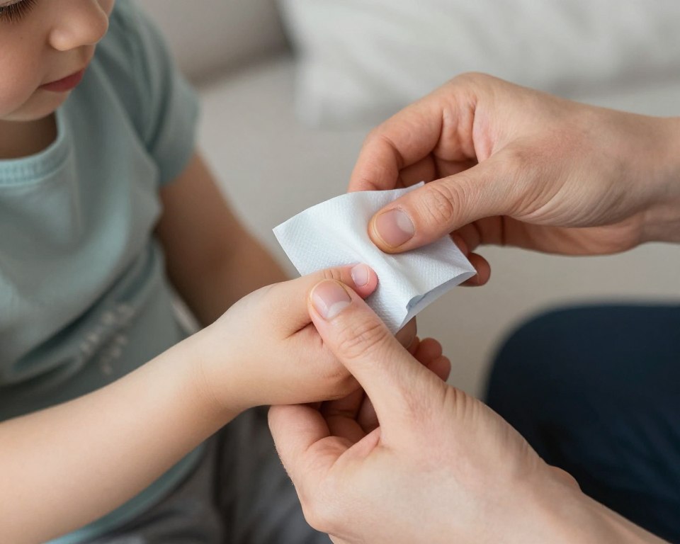 Opieka nad stłuczonym paznokciem u dziecka