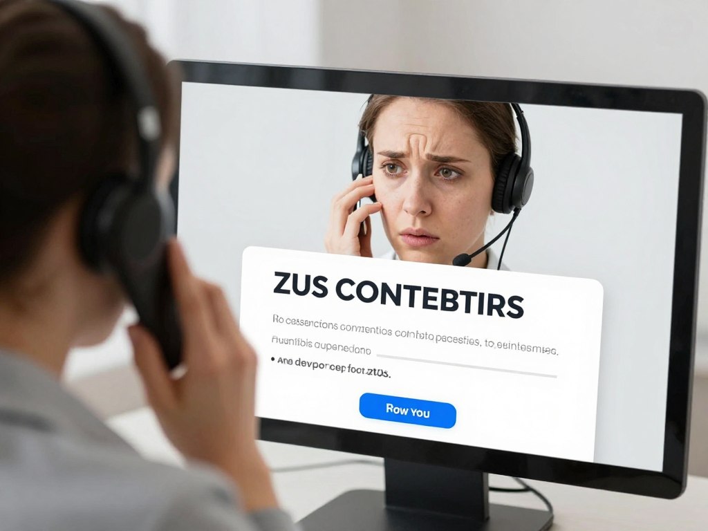 Osoba kontaktująca się z ZUS w sprawie bezpieczeństwa numeru emerytury