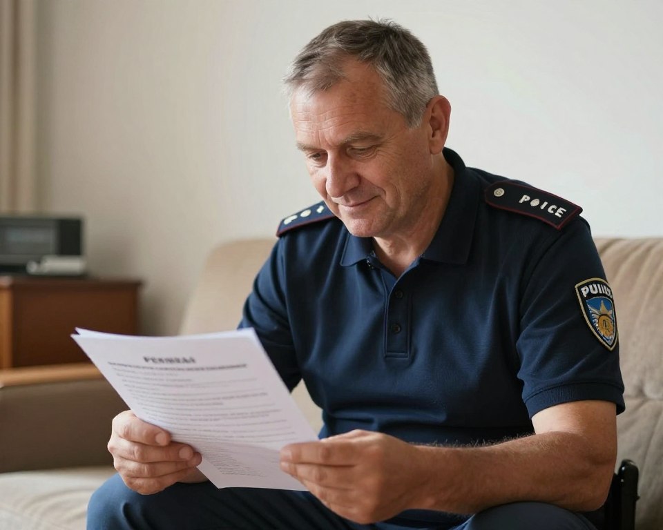 Emerytowany policjant po 25 latach pracy Emerytowany policjant po 25 latach pracy