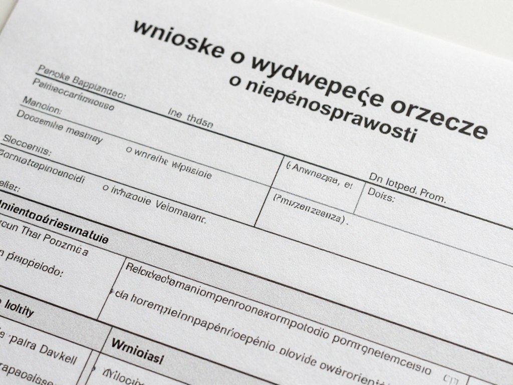Formularz wniosku o wydanie orzeczenia o niepełnosprawności z symbolem 03-L Formularz wniosku o wydanie orzeczenia o niepełnosprawności z symbolem 03-L