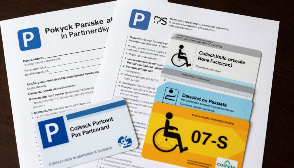 Karta parkingowa dla osób niepełnosprawnych z symbolem 07-S oraz inne dokumenty potwierdzające ulgi