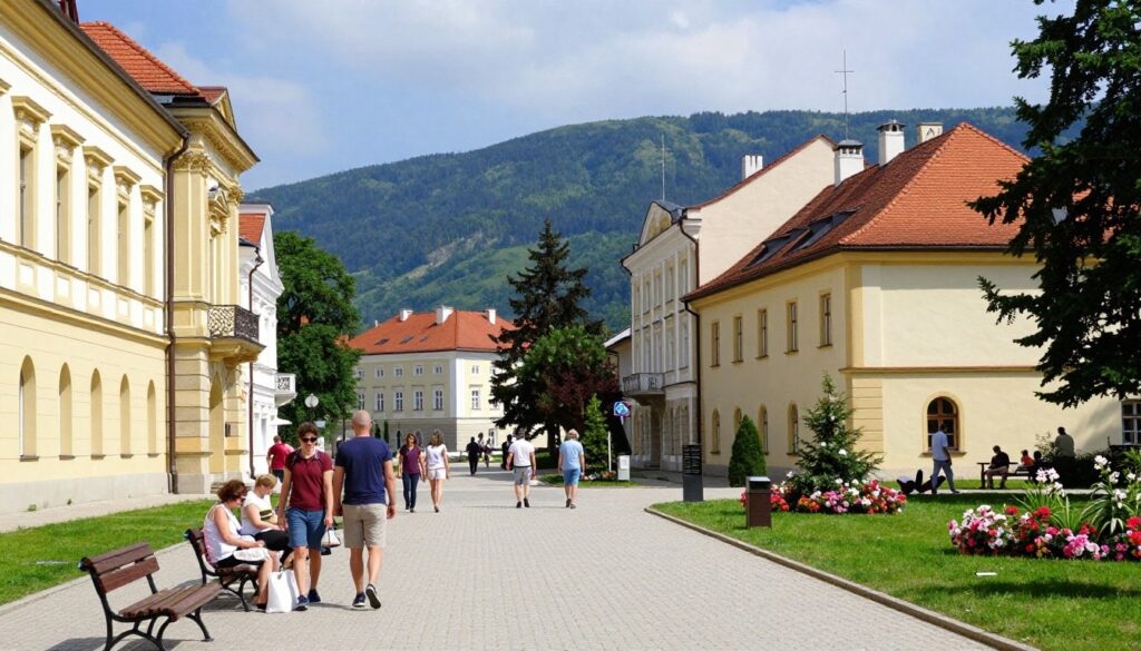 Krynica-Zdrój - deptak uzdrowiskowy