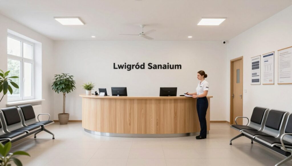Recepcja w sanatorium Lwigród w Krynicy-Zdroju