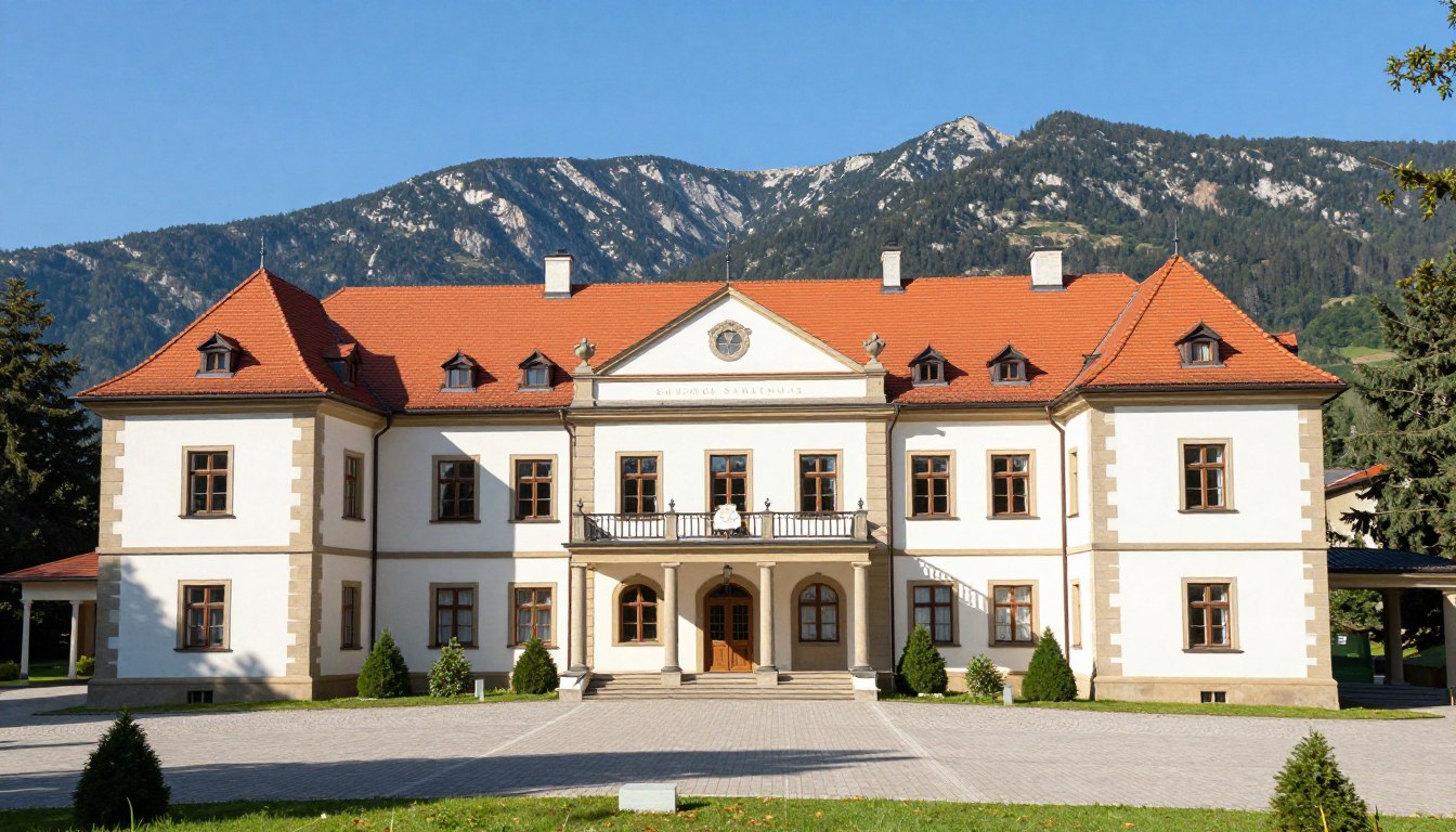 Sanatorium Lwigród w Krynicy-Zdroju - widok z zewnątrz