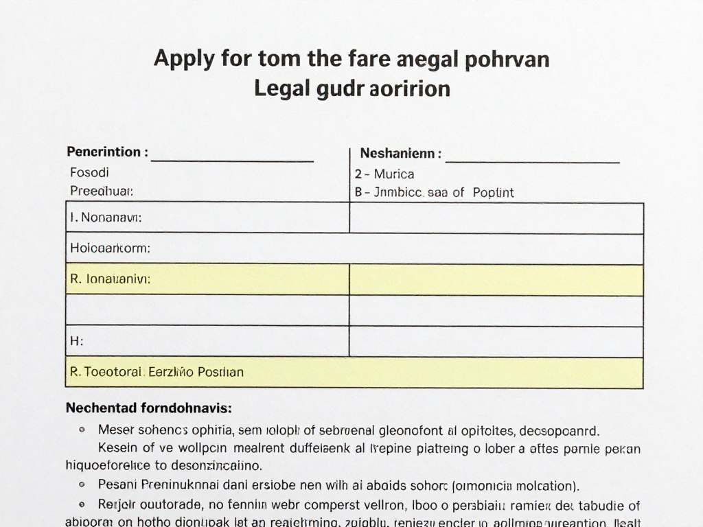 Formularz wniosku o ustanowienie opiekuna prawnego osoby starszej Formularz wniosku o ustanowienie opiekuna prawnego osoby starszej